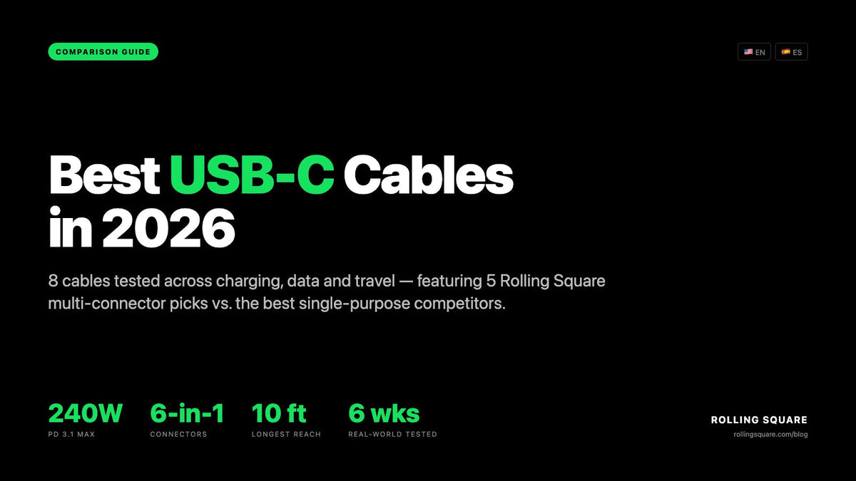 The Best USB-C Cables in 2026: Tested for Charging, Data, and Travel|Los Mejores Cables USB-C de 2026: Probados para Carga, Datos y Viaje