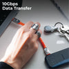 inCharge® Life Keyring - 240W USB-C Cable, 15cm / 0.5ft