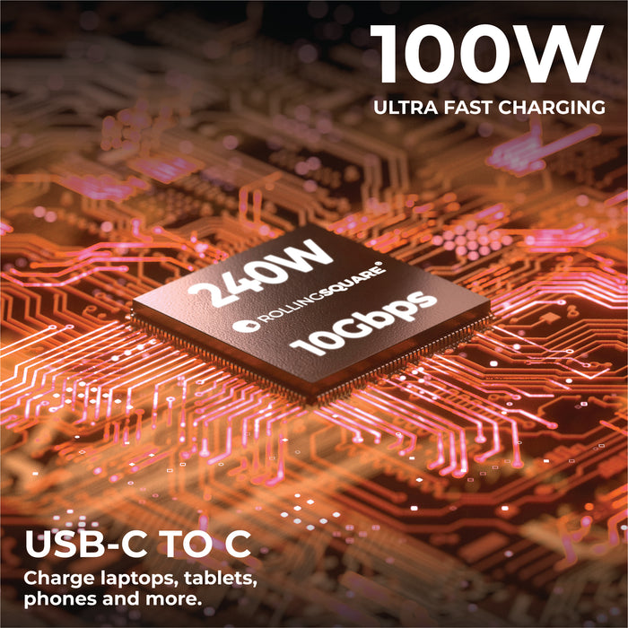 inCharge® Life Dual - 100W 2-in-1 USB-C Cable, 1.5m / 5ft