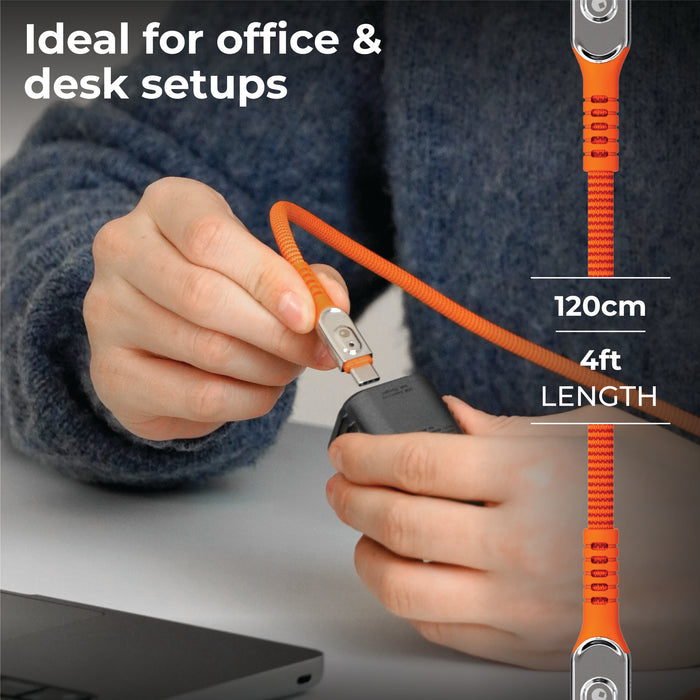 inCharge® Life Desk - 240W USB-C Cable, 1.2m / 4ft