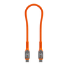 inCharge Life Travel 240W USB-C cable, 30cm / 1ft, braided orange